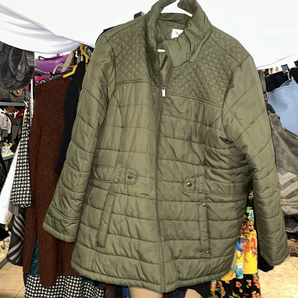 Faded Glory size 2X olive green coat - Picture 1 of 13